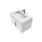Castello Usa Nile 30-inch White Vanity Set with White Top and Gold Handles CB-MC-30W-GLD-2053-WH - alternate 1